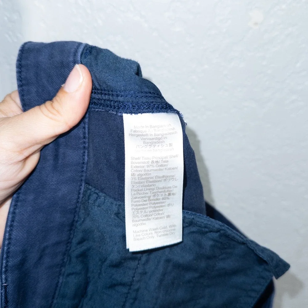 J. Crew Navy Blue High-Rise Girlfriend Chino Pants Size‎ 4